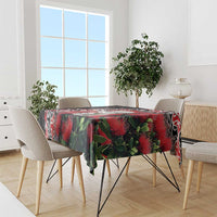 New Zealand Christmas Meri Kirihimete Tablecloth Santa Hei Tiki Pohutukawa LT01 - Polynesian Pride
