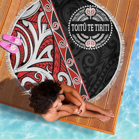 Aotearoa Toitu Te Tiriti Beach Blanket Honour The Treaty New Zealand LT01 - Polynesian Pride