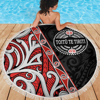 Aotearoa Toitu Te Tiriti Beach Blanket Honour The Treaty New Zealand LT01 - Polynesian Pride