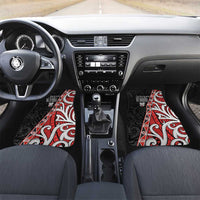Aotearoa Toitu Te Tiriti Car Mats Honour The Treaty New Zealand LT01 Set 2pcs - Front Black - Polynesian Pride