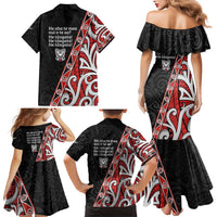 Aotearoa Toitu Te Tiriti Family Matching Mermaid Dress and Hawaiian Shirt Honour The Treaty New Zealand LT01 - Polynesian Pride