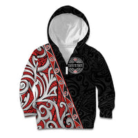 Aotearoa Toitu Te Tiriti Kid Hoodie Honour The Treaty New Zealand LT01 Zip Hoodie Black - Polynesian Pride