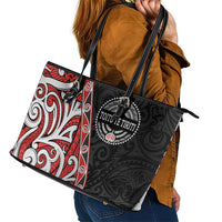 Aotearoa Toitu Te Tiriti Leather Tote Bag Honour The Treaty New Zealand LT01 - Polynesian Pride