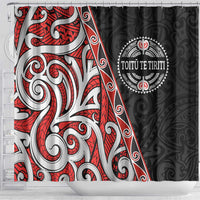 Aotearoa Toitu Te Tiriti Shower Curtain Honour The Treaty New Zealand LT01 - Polynesian Pride