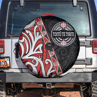 Aotearoa Toitu Te Tiriti Spare Tire Cover Honour The Treaty New Zealand LT01 Black - Polynesian Pride