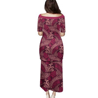 Sweet Pink Monstera Family Matching Puletasi and Hawaiian Shirt Polynesian Tribal Pattern LT01 - Polynesian Pride