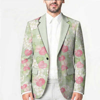 Anthurium Plumeria Lei Pastel Blazer Green Hawaiian Splendid Palaka