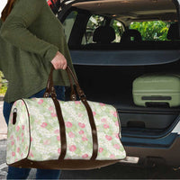 Anthurium Plumeria Lei Pastel Travel Bag Green Hawaiian Splendid Palaka
