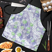Anthurium Plumeria Lei Pastel Apron Purple Hawaiian Splendid Palaka