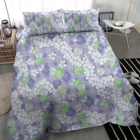 Anthurium Plumeria Lei Pastel Bedding Set Purple Hawaiian Splendid Palaka