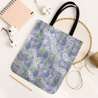 Anthurium Plumeria Lei Pastel Tote Bag Purple Hawaiian Splendid Palaka