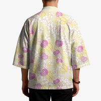 Anthurium Plumeria Lei Pastel Kimono Yellow Hawaiian Splendid Palaka
