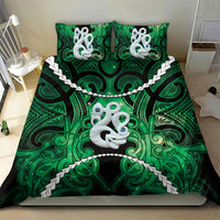 Maori Matariki Manaia Kakariki Bedding Set Maori Kowhaiwhai Pattern Galaxy