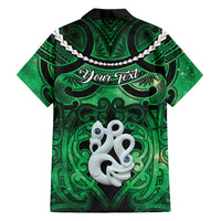 Personalised Maori Matariki Manaia Kakariki Family Matching Long Sleeve Bodycon Dress and Hawaiian Shirt Maori Kowhaiwhai Pattern Galaxy LT01 - Polynesian Pride