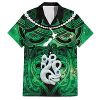 Personalised Maori Matariki Manaia Kakariki Hawaiian Shirt Maori Kowhaiwhai Pattern Galaxy