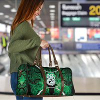 Maori Matariki Manaia Kakariki Travel Bag Maori Kowhaiwhai Pattern Galaxy