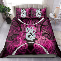 Maori Matariki Manaia Mawhero Bedding Set Maori Kowhaiwhai Pattern Galaxy