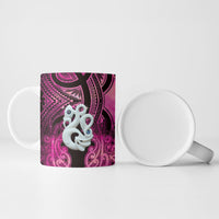Personalised Maori Matariki Manaia Mawhero Ceramic Mug Maori Kowhaiwhai Pattern Galaxy