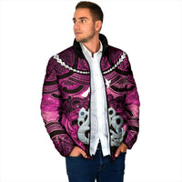 Personalised Maori Matariki Manaia Mawhero Padded Jacket Maori Kowhaiwhai Pattern Galaxy
