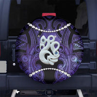 Maori Matariki Manaia Waiporoporo Spare Tire Cover Maori Kowhaiwhai Pattern Galaxy