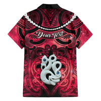 Personalised Maori Matariki Manaia Whero Hawaiian Shirt Maori Kowhaiwhai Pattern Galaxy