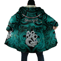 Personalised Maori Matariki Manaia Turquoise Cloak Maori Kowhaiwhai Pattern Galaxy