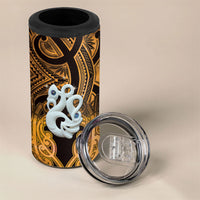 Personalised Maori Matariki Manaia Kowhai 4 in 1 Can Cooler Tumbler Maori Kowhaiwhai Pattern Galaxy LT01 - Polynesian Pride