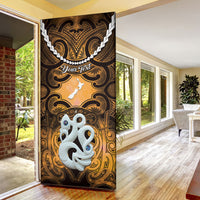 Personalised Maori Matariki Manaia Kowhai Door Cover Maori Kowhaiwhai Pattern Galaxy