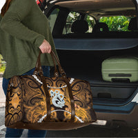 Maori Matariki Manaia Kowhai Travel Bag Maori Kowhaiwhai Pattern Galaxy