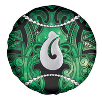 Maori Matariki Hei Matau Kakariki Spare Tire Cover Maori Kowhaiwhai Pattern Galaxy