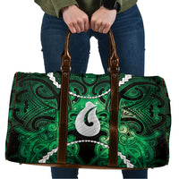 Maori Matariki Hei Matau Kakariki Travel Bag Maori Kowhaiwhai Pattern Galaxy
