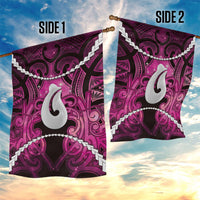 Maori Matariki Hei Matau Mawhero Garden Flag Maori Kowhaiwhai Pattern Galaxy