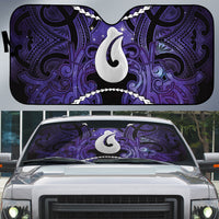 Maori Matariki Hei Matau Waiporoporo Auto Sun Shade Maori Kowhaiwhai Pattern Galaxy