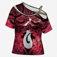 Personalised Maori Matariki Hei Matau Whero Cross Shoulder Shirt Maori Kowhaiwhai Pattern Galaxy