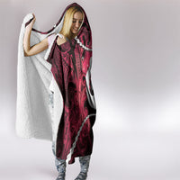 Maori Matariki Hei Matau Whero Hooded Blanket Maori Kowhaiwhai Pattern Galaxy
