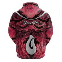Personalised Maori Matariki Hei Matau Whero Hoodie Maori Kowhaiwhai Pattern Galaxy