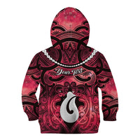 Personalised Maori Matariki Hei Matau Whero Kid Hoodie Maori Kowhaiwhai Pattern Galaxy