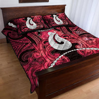 Maori Matariki Hei Matau Whero Quilt Bed Set Maori Kowhaiwhai Pattern Galaxy