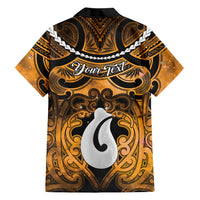 Personalised Maori Matariki Hei Matau Kowhai Hawaiian Shirt Maori Kowhaiwhai Pattern Galaxy