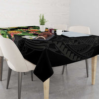 Hawaii Pineapple Tropical Tablecloth Colorful Hibiscus Plumeria