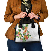Hawaii Pineapple Tropical Shoulder Handbag Luminous Hibiscus Plumeria