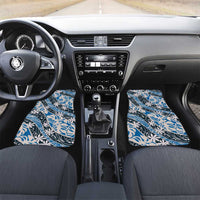 Ninamu Tahiti Tiare Monstera Car Mats Polynesian Pattern Curve Style - Polynesian Pride