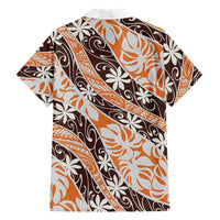 Puatou Tahiti Tiare Monstera Family Matching Off Shoulder Maxi Dress and Hawaiian Shirt Polynesian Pattern Curve Style LT01 - Polynesian Pride