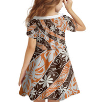Puatou Tahiti Tiare Monstera Family Matching Tank Maxi Dress and Hawaiian Shirt Polynesian Pattern Curve Style LT01 - Polynesian Pride