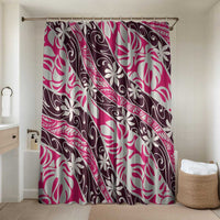 Tarona Tahiti Tiare Monstera Bathroom Set Polynesian Pattern Curve Style - Polynesian Pride