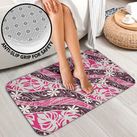 Tarona Tahiti Tiare Monstera Bathroom Set Polynesian Pattern Curve Style - Polynesian Pride