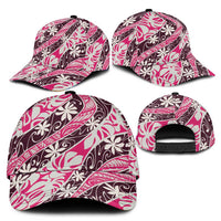 Tarona Tahiti Tiare Monstera Classic Cap Polynesian Pattern Curve Style - Polynesian Pride