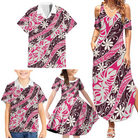 Tarona Tahiti Tiare Monstera Family Matching Summer Maxi Dress and Hawaiian Shirt Polynesian Pattern Curve Style LT01 - Polynesian Pride