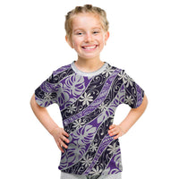 Vareau Tahiti Tiare Monstera Kid T Shirt Polynesian Pattern Curve Style - Polynesian Pride