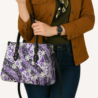 Vareau Tahiti Tiare Monstera Leather Bag Polynesian Pattern Curve Style LT01 - Polynesian Pride